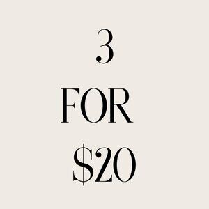 Check out Various 3/$20 Items in my closet